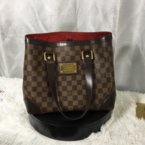 Louis Vuitton Handbags - Louis Vuitton Brown Damier Ebene Canvas with Red Interior